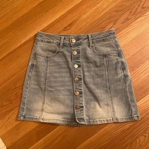 American Eagle Button-Down Jean Skirt